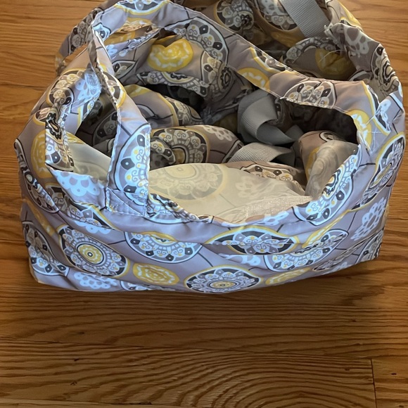 Gray and Yellow double Shopping Cart Cover - Picture 2 of 2